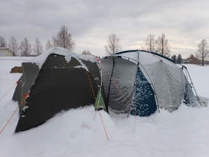 自然とテントの周りは雪に埋もれていくの画像39