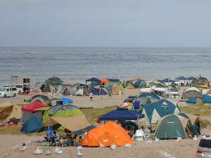 ファミリーキャンプ 17 砂浜での海キャンプ