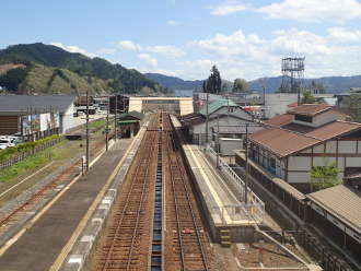 跨線橋から見た飛騨古川駅の画像12