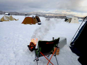 冬キャンプの画像