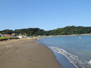 多田良北浜海水浴場（大潮の干潮時）