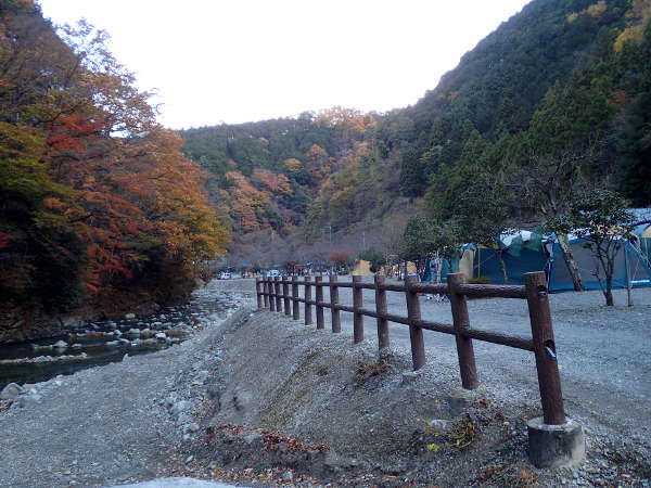 秋の神之川キャンプ場(2017/11/26)