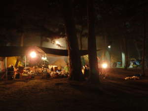 大洗キャンプ場の夜