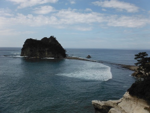 堂ヶ島（トンボロ現象)の画像1
