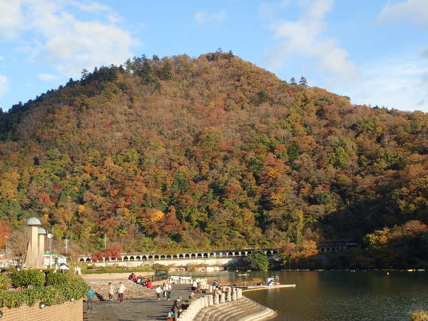 遊び場 紅葉の相模湖