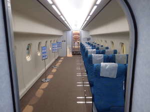 リニア中央新幹線試験車両「MLX01-2」車両内部の画像06