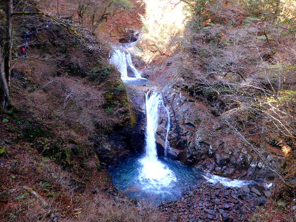 晩秋の「七ツ釜五段の滝」(2016/11/13）画像01