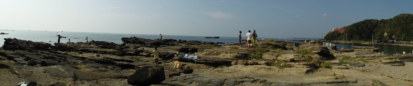 油壺　荒井浜海岸南側の磯場(2013/09/07　AM14:00) 曇り 中潮