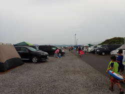 沖ノ島渡り口側の駐車場