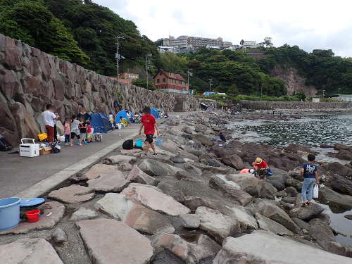 真鶴半島 琴ケ浜海岸　左Ｄポイントの全景