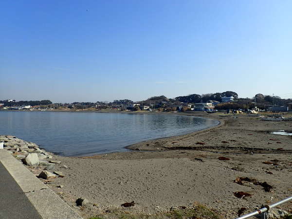 自然味あふれた素朴な三戸浜海岸