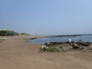 砂浜の大洗海水浴場