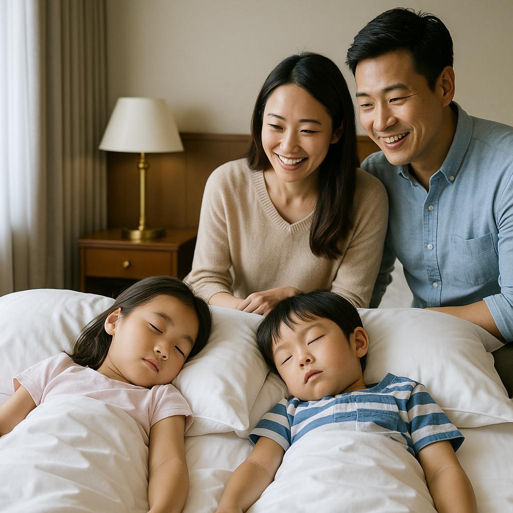 ホテルで昼寝の画像