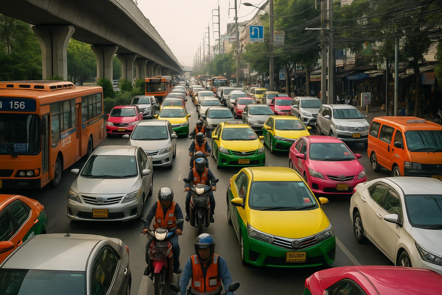 バンコク道路の画像