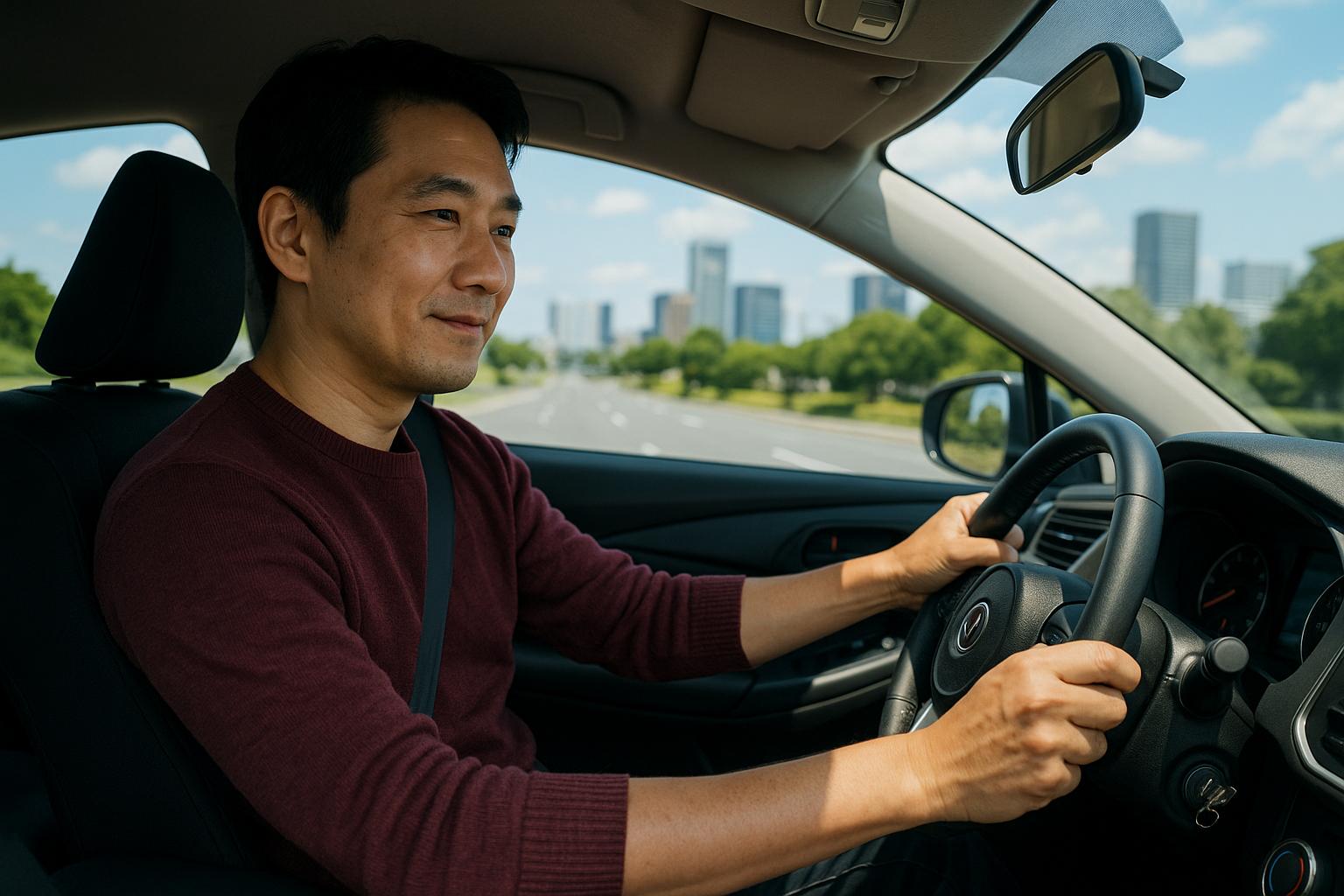 海外での運転の画像
