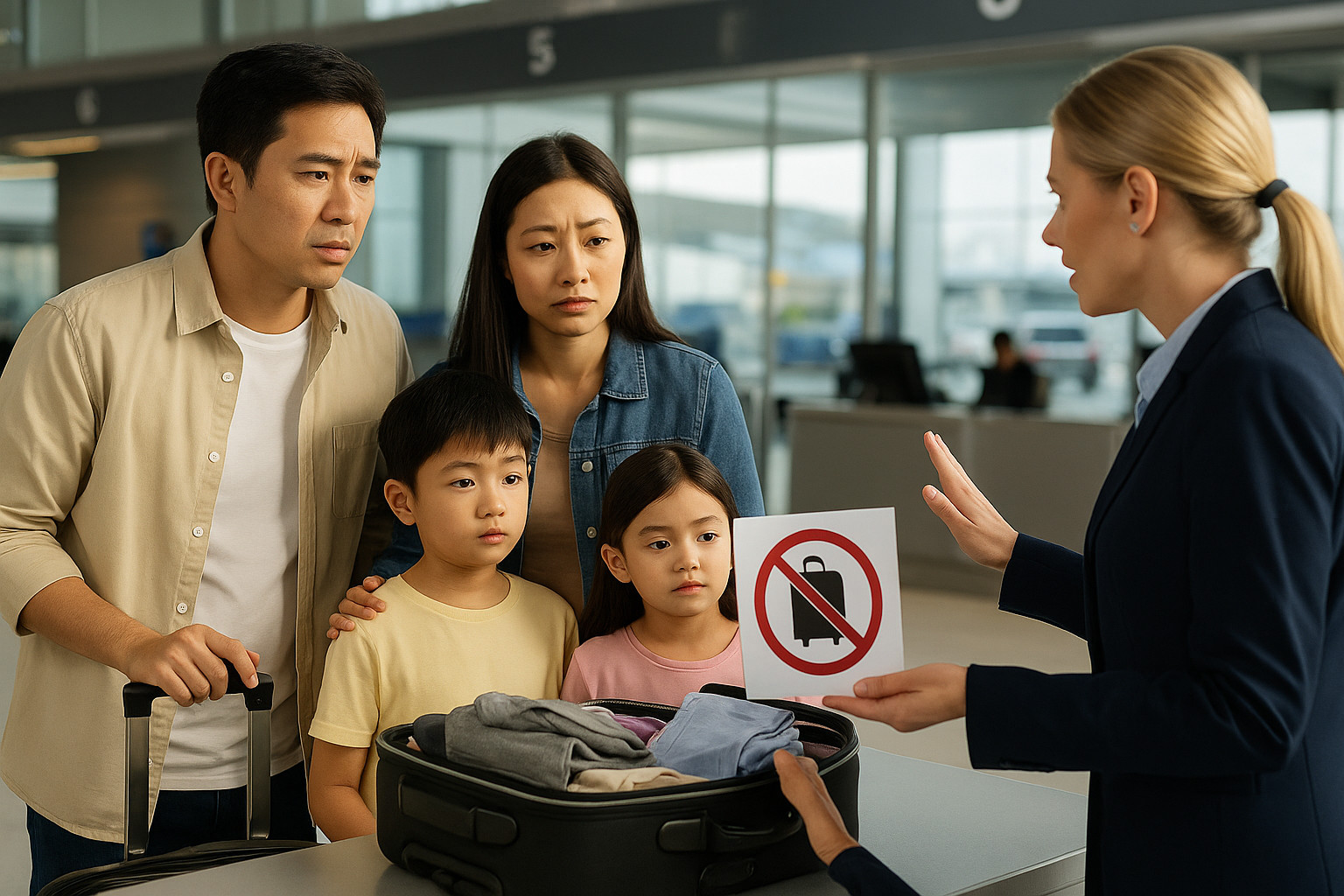 航空会社カウンターの画像