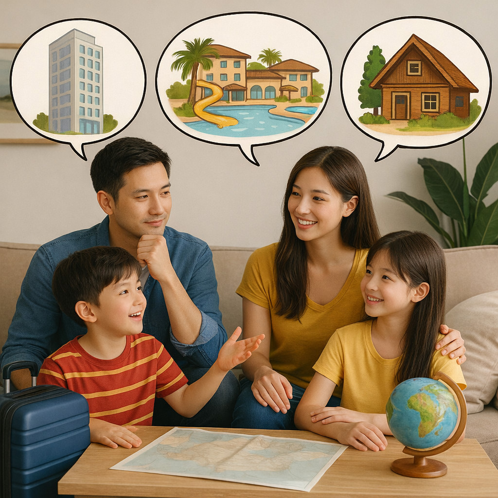 家族のホテルの選択検討との画像