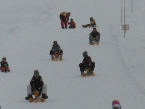 4台でのスノーレーサー滑走の画像36