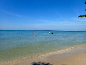 透明度もある海