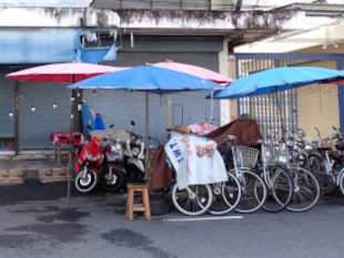 アユタヤのレンタルサイクル